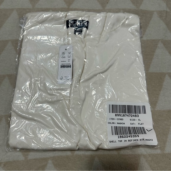 Jcrew ivory Refined rib shell tank - Picture 3 of 3